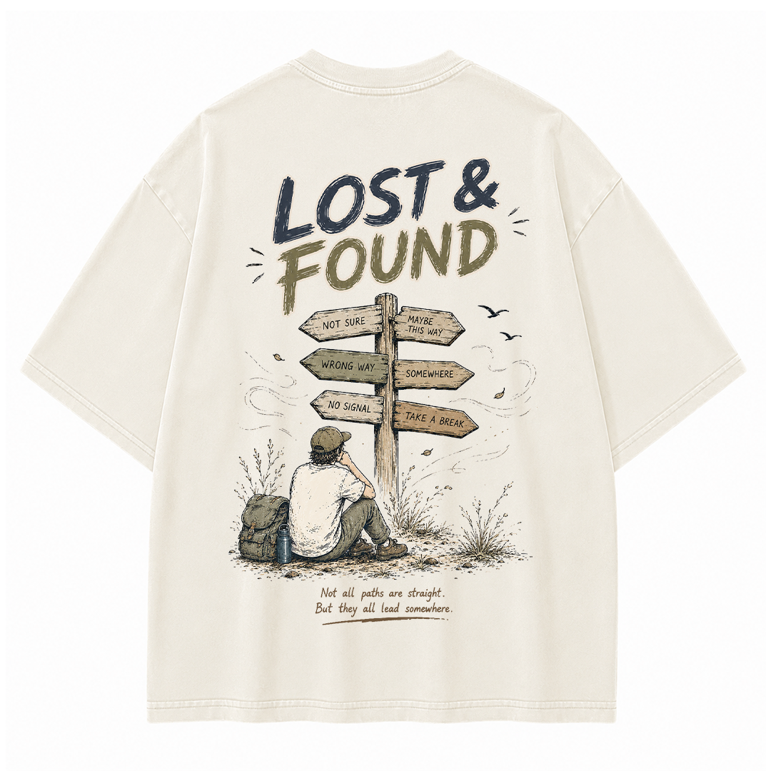 Vintage-T-Shirt "Finding Direction"