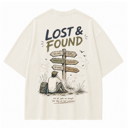 Vintage-T-Shirt "Finding Direction"