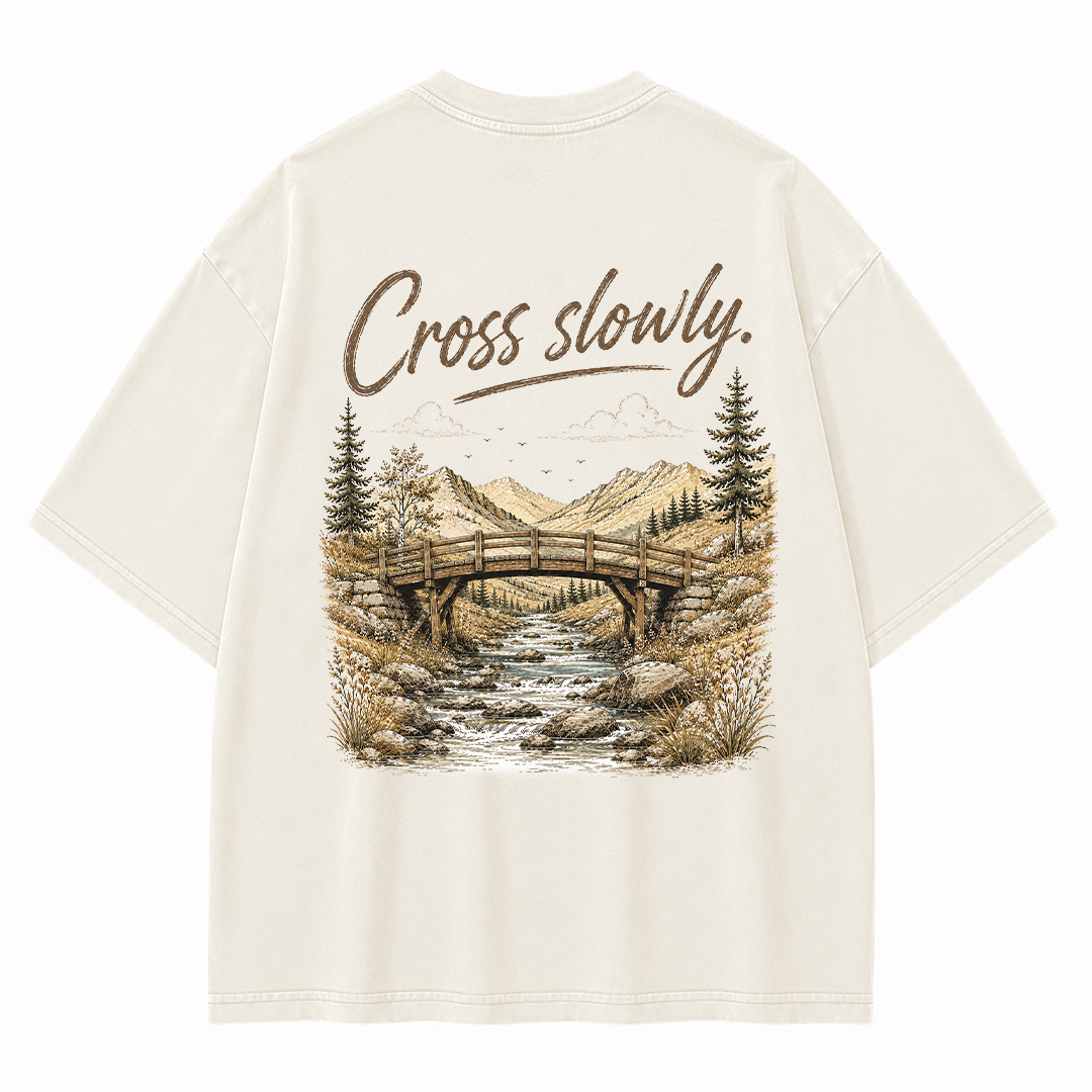 Cross Slowly Vintage Washed T-Shirt