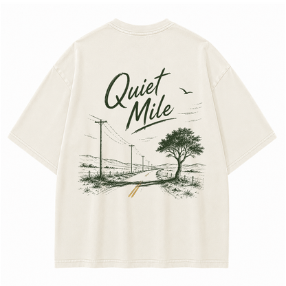 Quiet Mile Country Road Vintage Washed T-Shirt