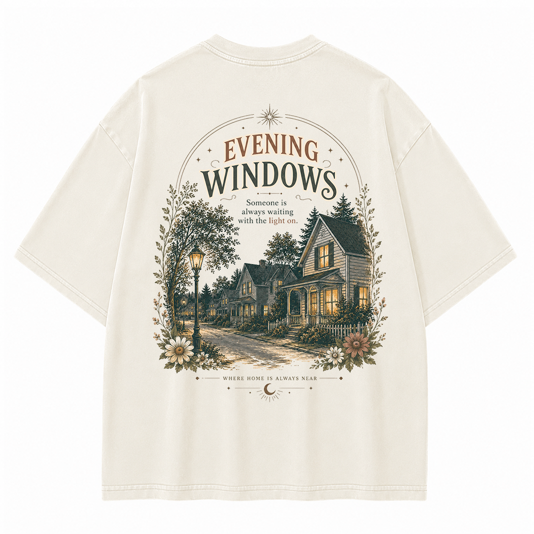 Warm Windows Graphic Vintage Washed T-Shirt