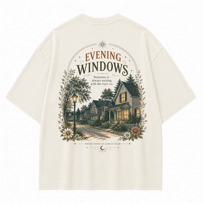 Warm Windows Graphic Vintage Washed T-Shirt