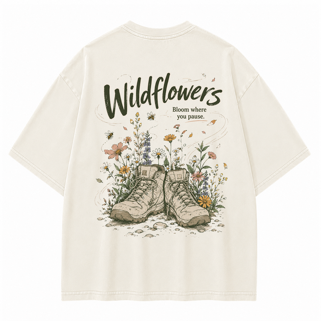 Blooming Trails Vintage Washed T-Shirt