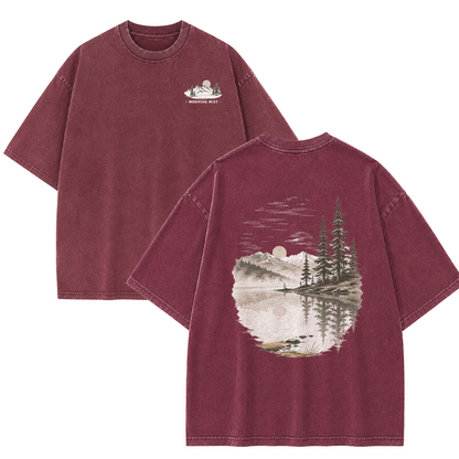Morning Mist Lakeside Vintage Washed T-Shirt