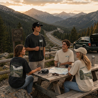 Where the Quiet Roads Lead Vintage Washed T-Shirt