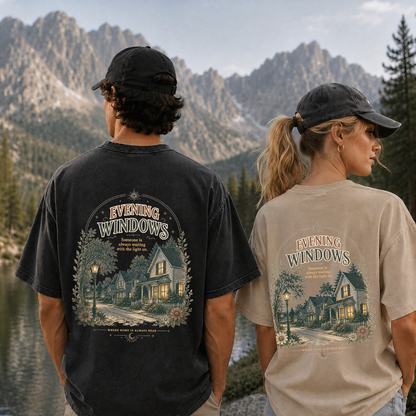 Warm Windows Graphic Vintage Washed T-Shirt