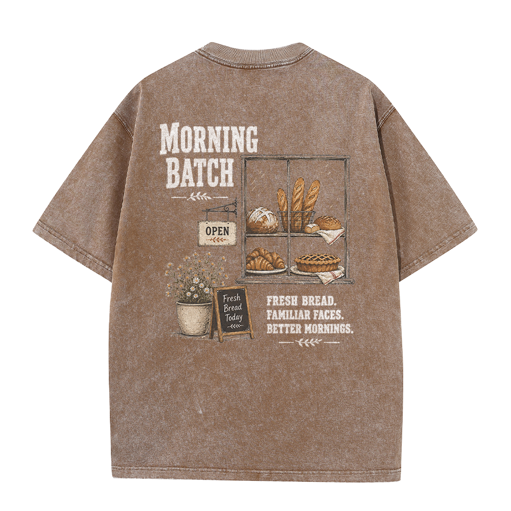 The Morning Bakery Graphic Vintage Washed T-Shirt