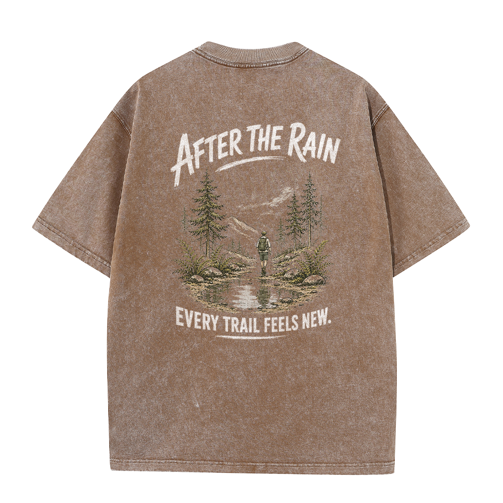 Vintage-T-Shirt „Trail After Rain“