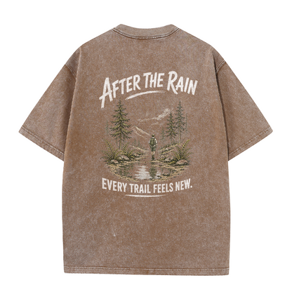 Vintage-T-Shirt „Trail After Rain“