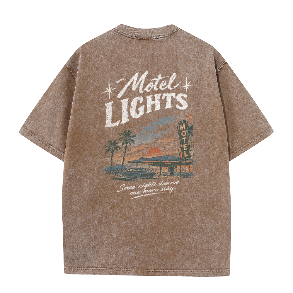 Sunset Motel Graphic Vintage Washed T-Shirt