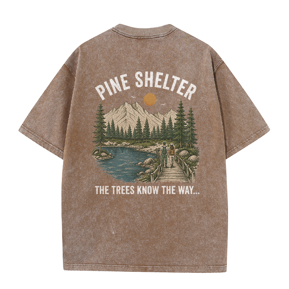 Where the Trail Leads Vintage Washed T-Shirt