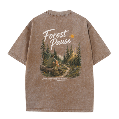 Forest Pause Vintage Washed T-Shirt