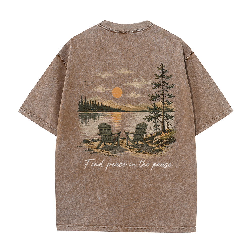 Peace in the Pause Vintage Washed T-Shirt