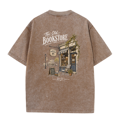 Books & Memories Graphic Vintage Washed T-Shirt