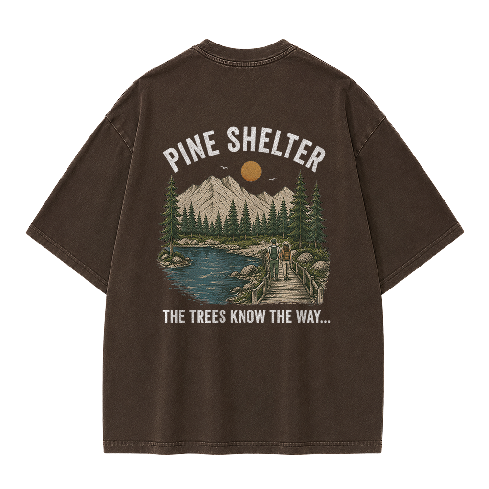 Where the Trail Leads Vintage Washed T-Shirt