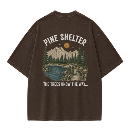 Where the Trail Leads Vintage Washed T-Shirt
