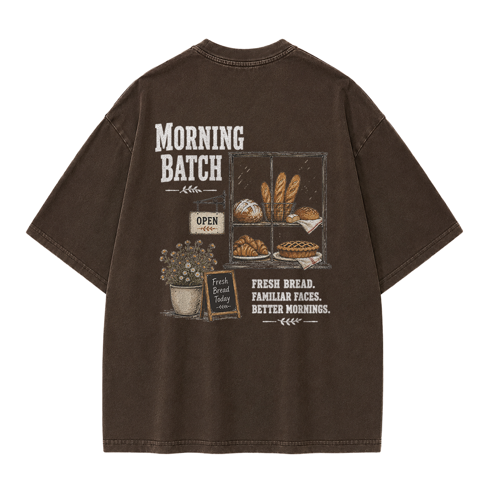 The Morning Bakery Graphic Vintage Washed T-Shirt