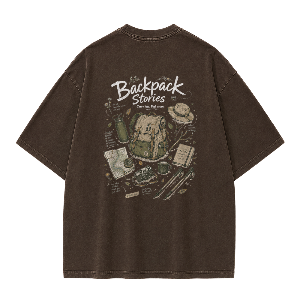 Backpack Stories Vintage Washed T-Shirt