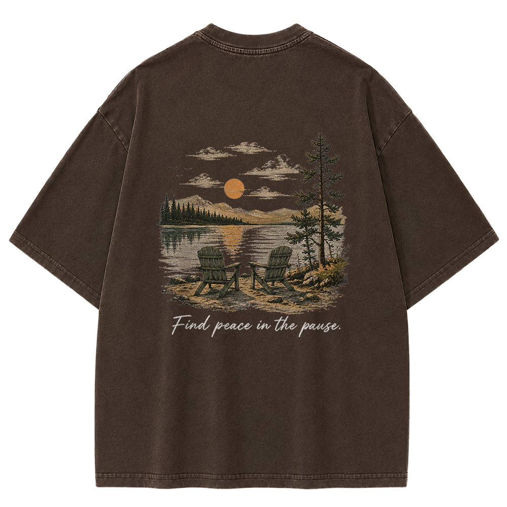 Peace in the Pause Vintage Washed T-Shirt