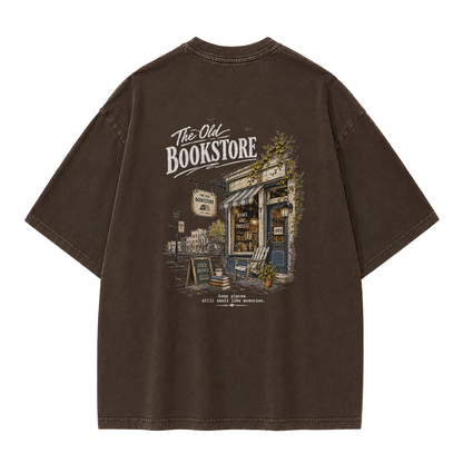 Books & Memories Graphic Vintage Washed T-Shirt