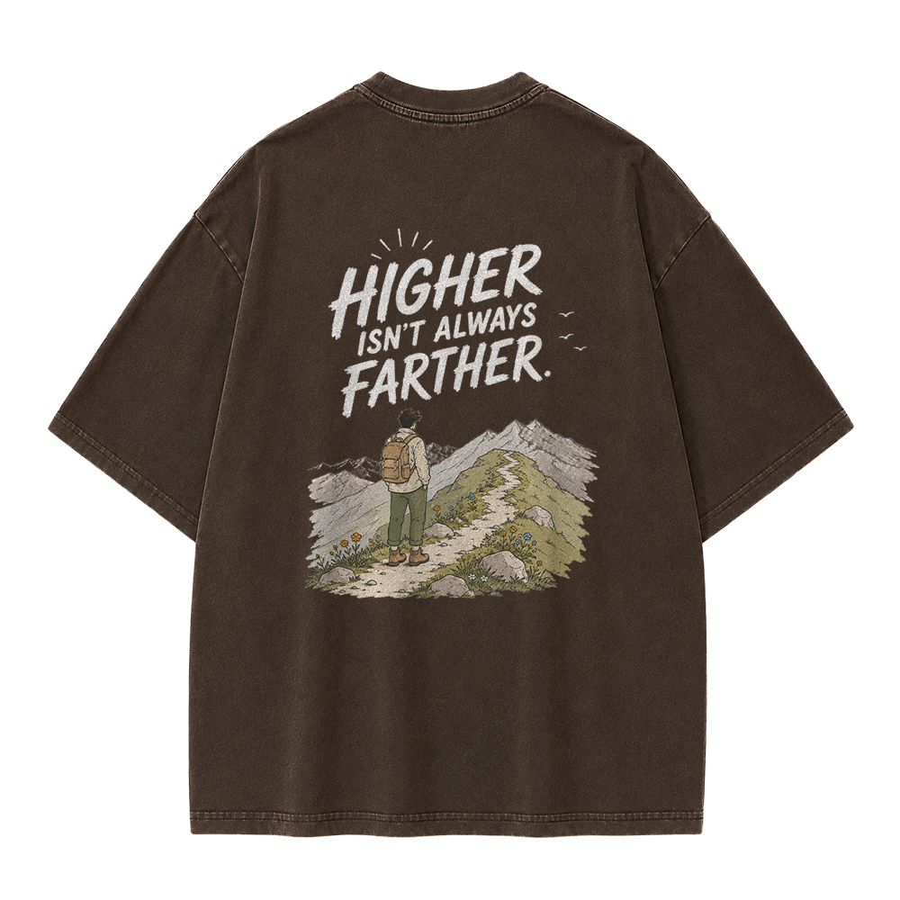 Mountain Ridge Hiking Vintage Washed T-Shirt
