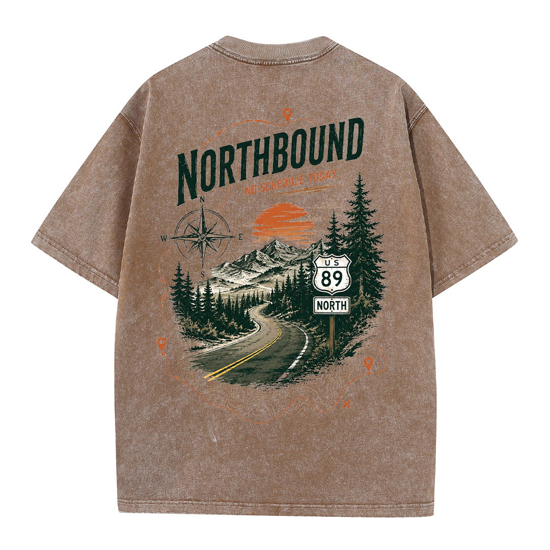 Northbound Mountain Route Vintage Washed T-Shirt