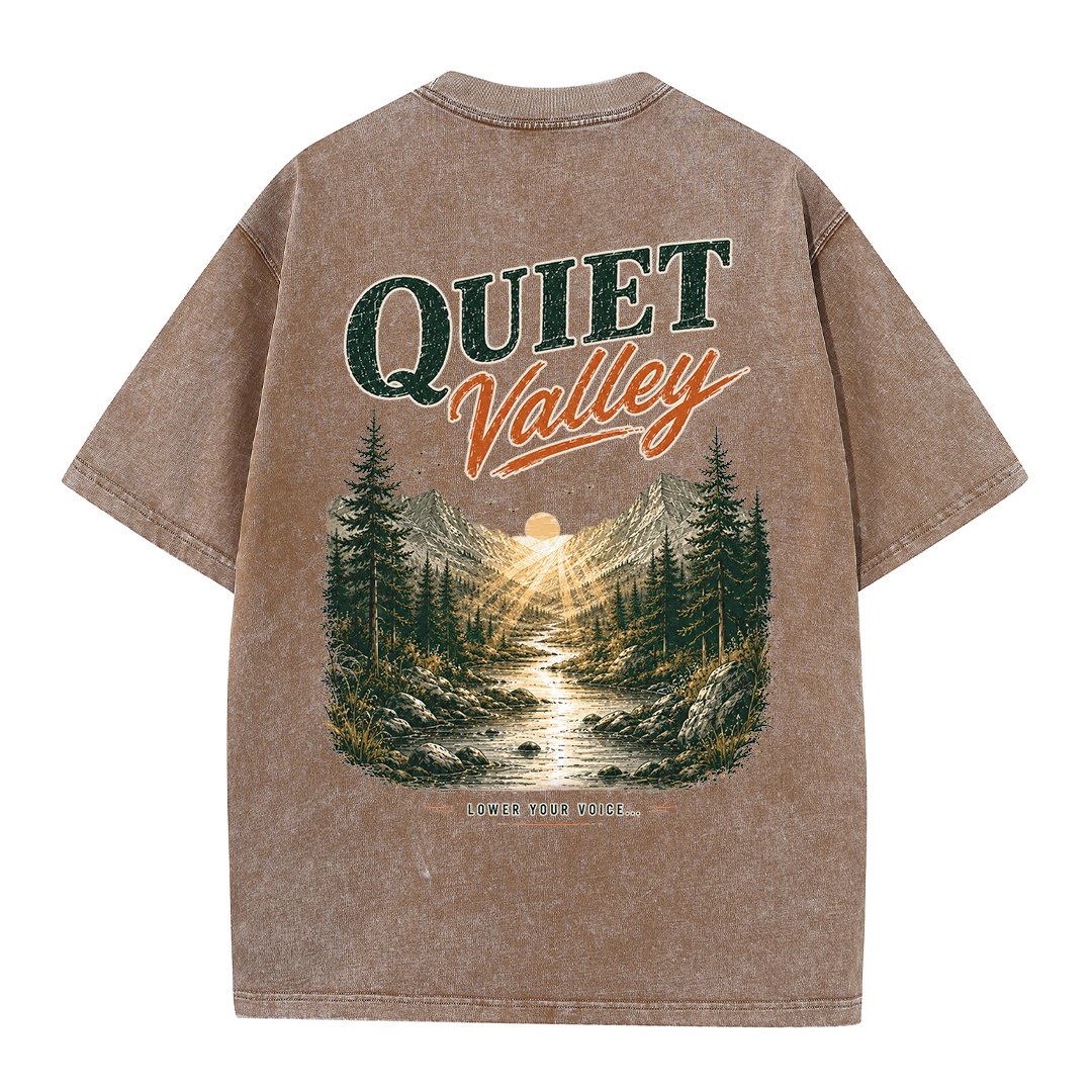 Quiet Valley Between the Peaks Vintage Washed T-Shirt