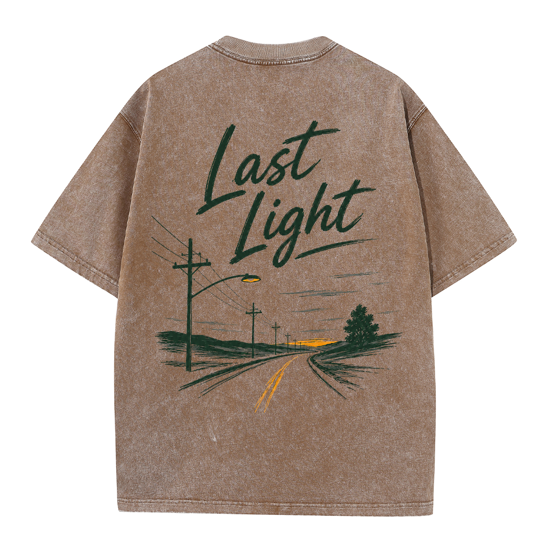 Last Light Country Road Vintage Washed T-Shirt