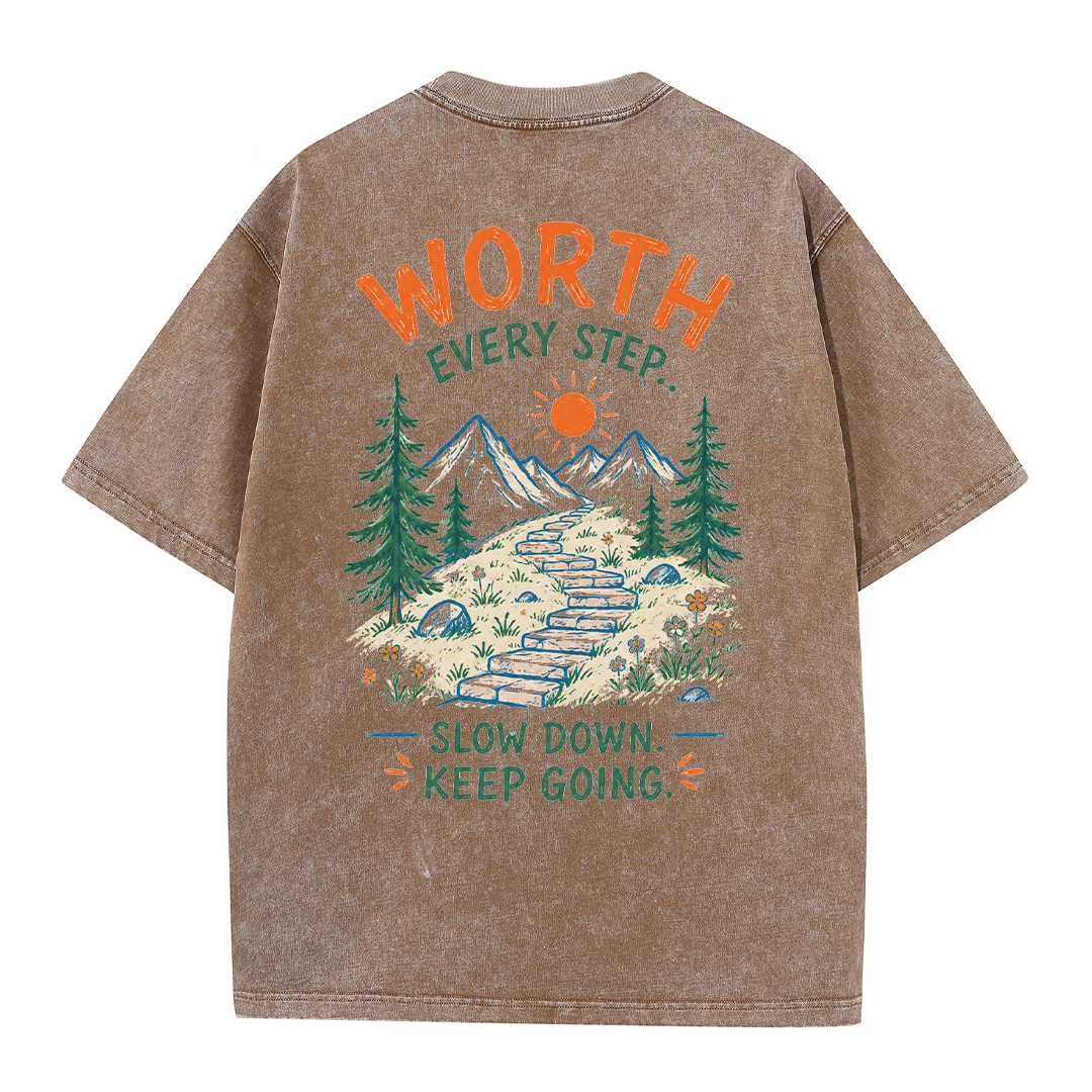 Mountain Steps Vintage Washed T-Shirt