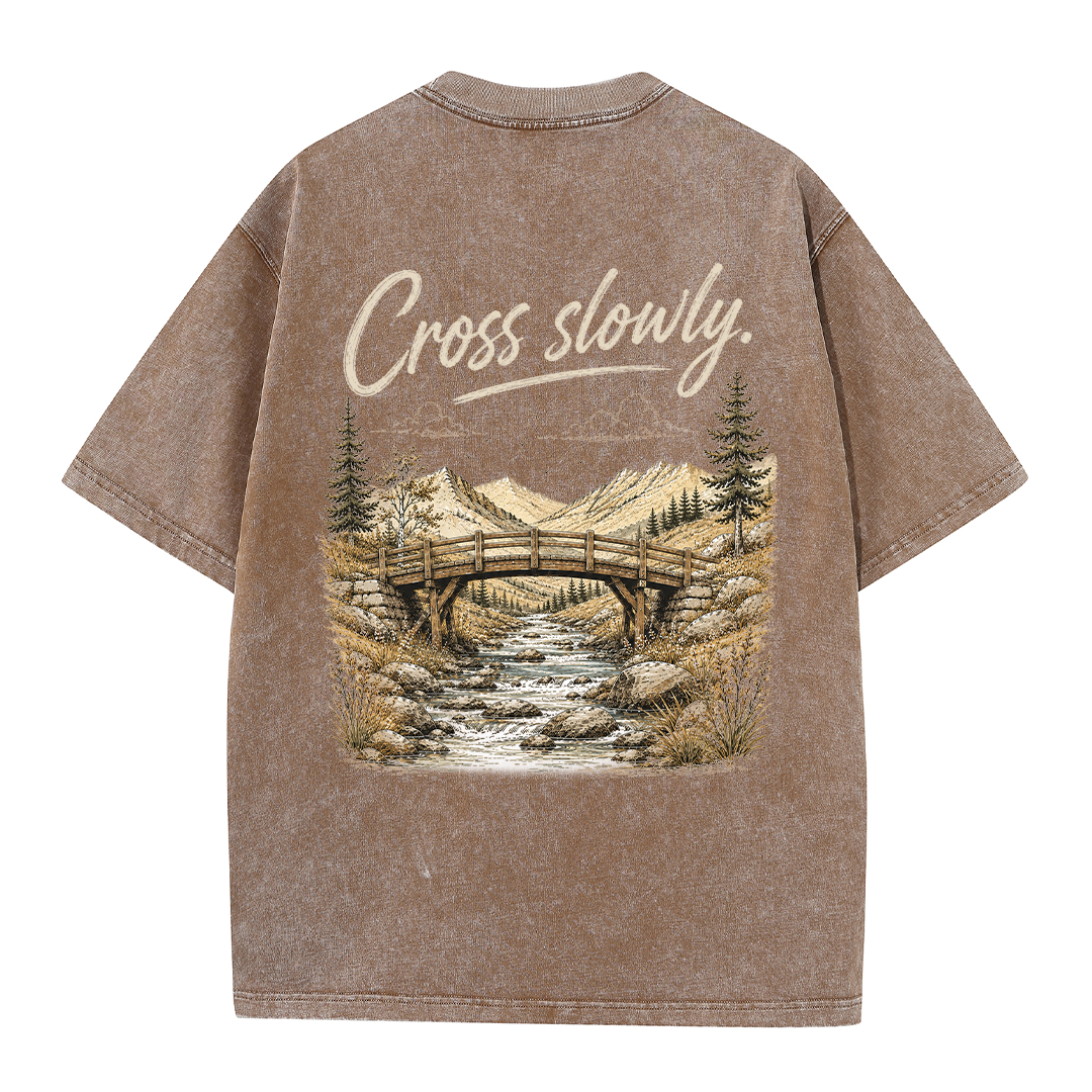 Cross Slowly Vintage Washed T-Shirt