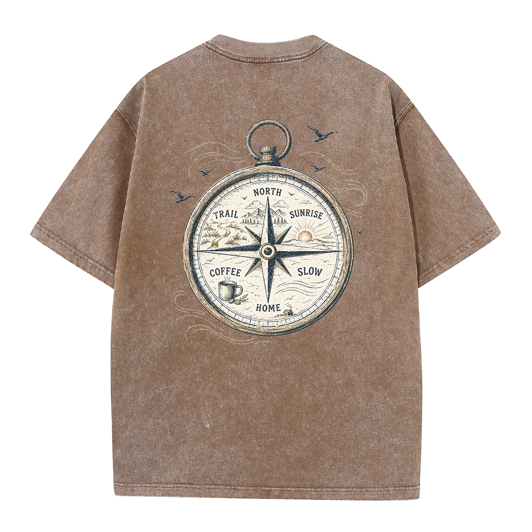 Trail Compass Vintage Washed T-Shirt