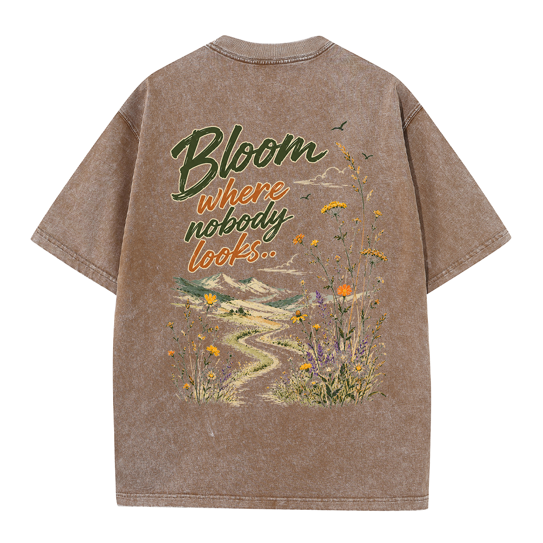 Bloom in Silence Vintage Washed T-Shirt