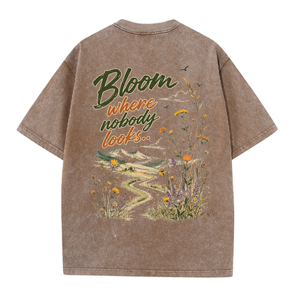 Bloom in Silence Vintage Washed T-Shirt