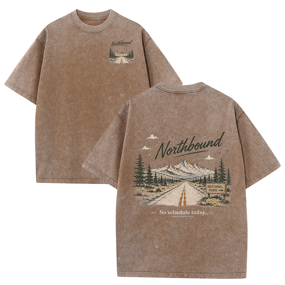 Northbound Through the National Parks Vintage Washed T-Shirt