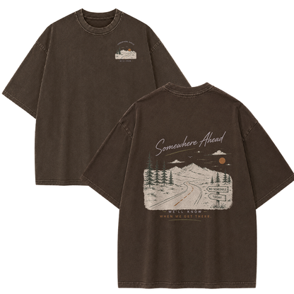The Road to Somewhere Vintage Washed T-Shirt