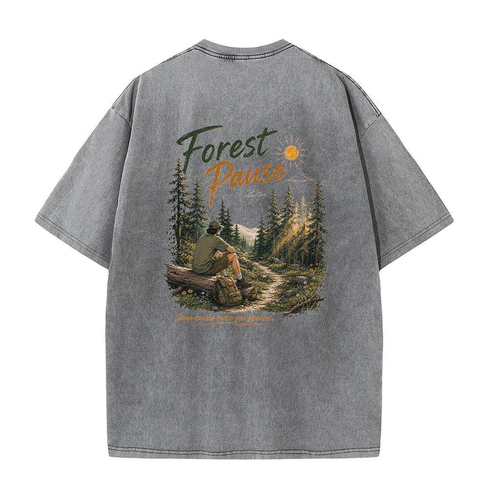 Forest Pause Vintage Washed T-Shirt