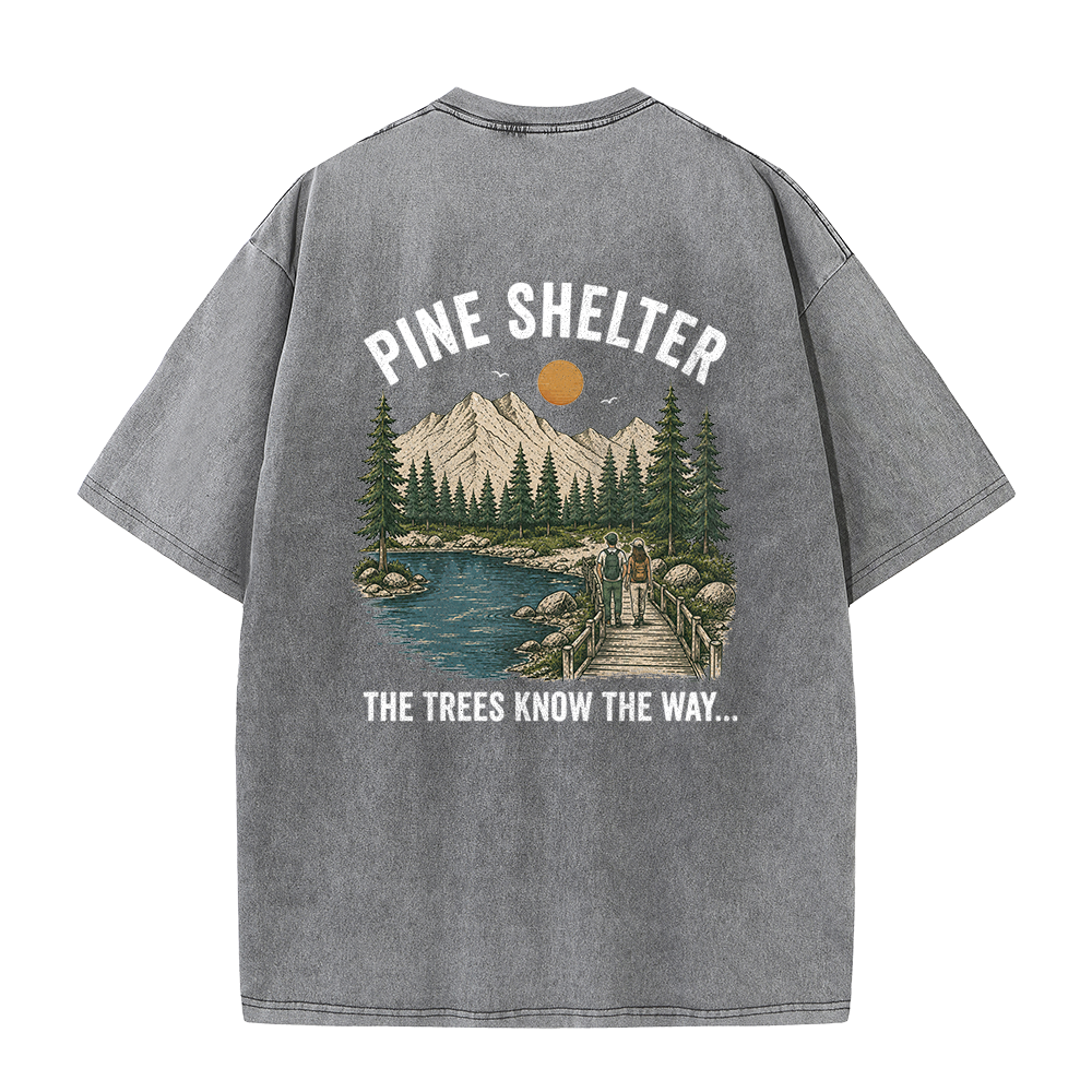 Where the Trail Leads Vintage Washed T-Shirt