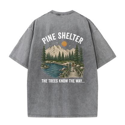 Where the Trail Leads Vintage Washed T-Shirt