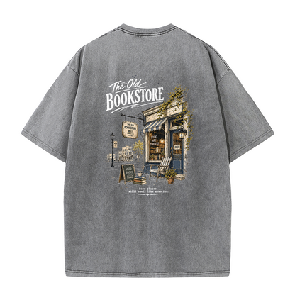 Books & Memories Graphic Vintage Washed T-Shirt