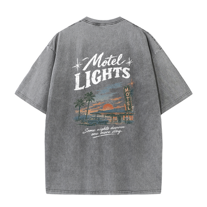 Sunset Motel Graphic Vintage Washed T-Shirt