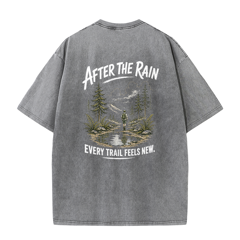 Vintage-T-Shirt „Trail After Rain“
