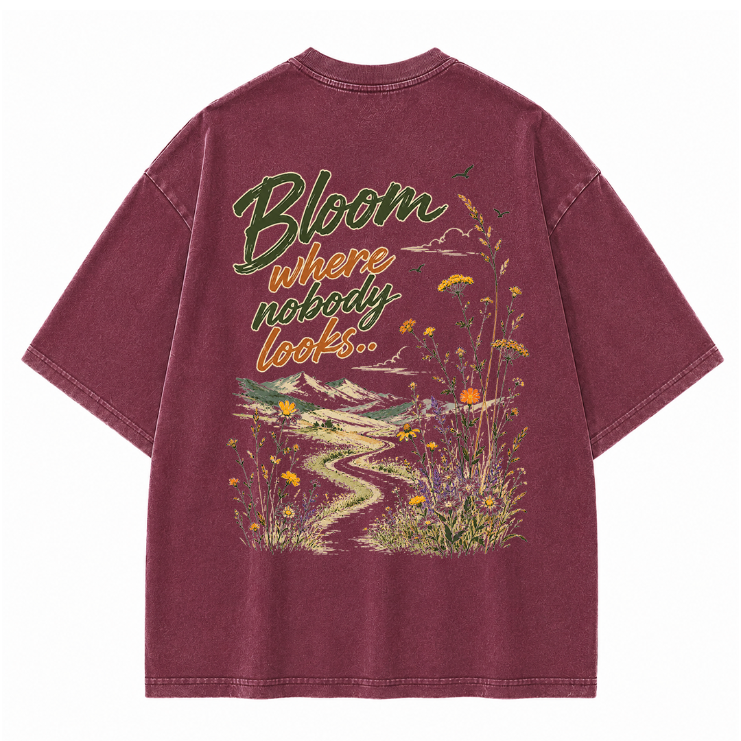 Bloom in Silence Vintage Washed T-Shirt