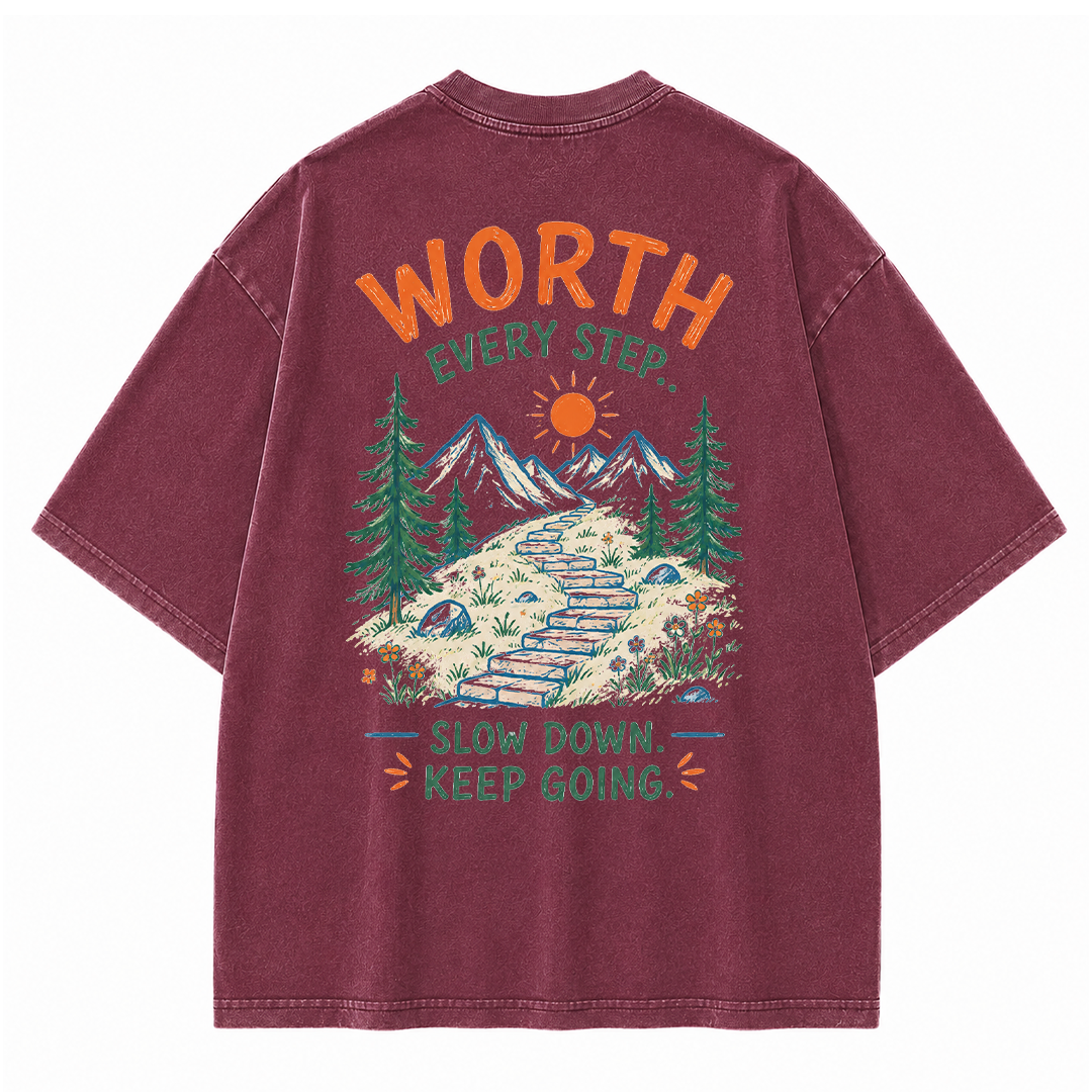 Mountain Steps Vintage Washed T-Shirt
