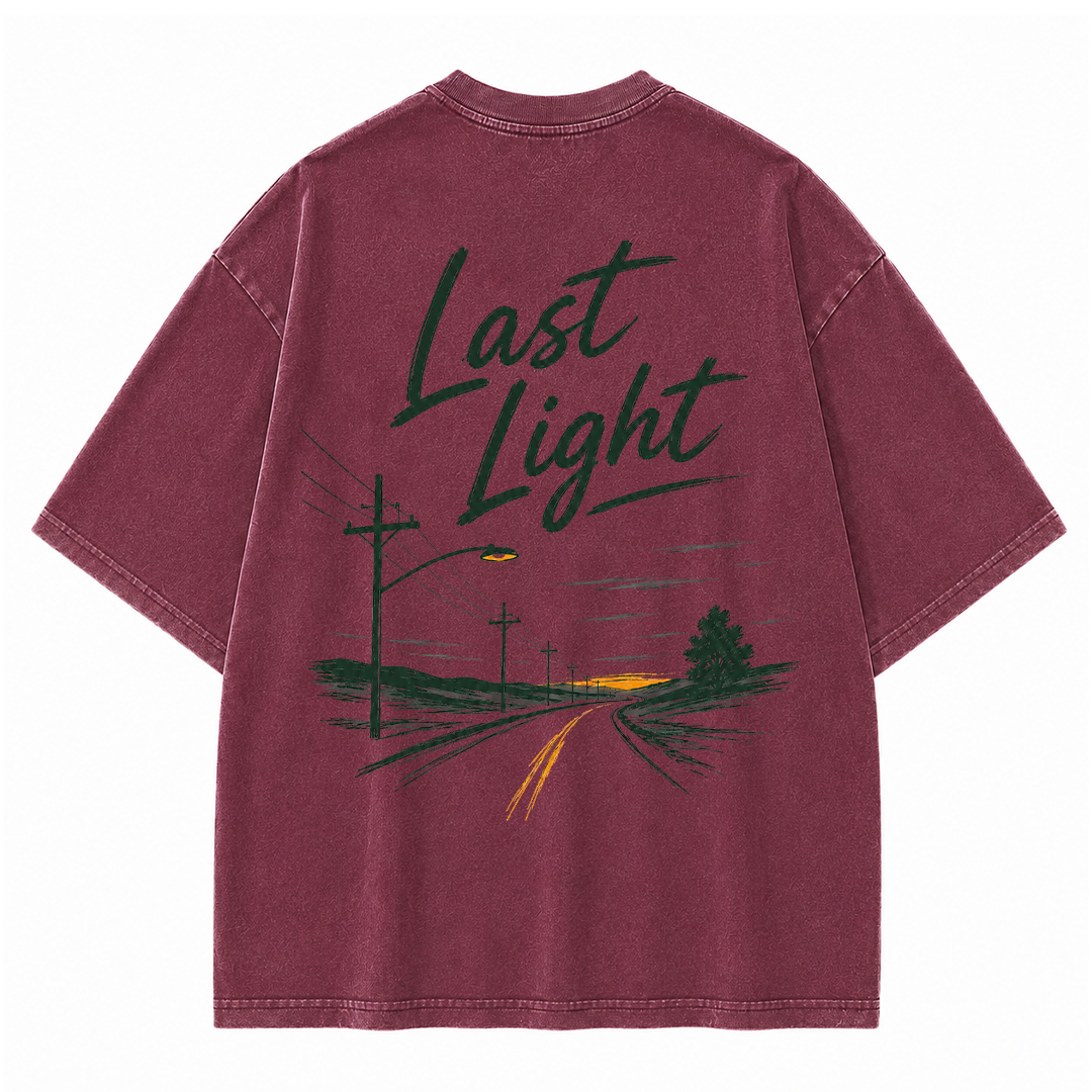 Last Light Country Road Vintage Washed T-Shirt