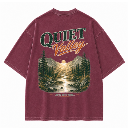 Quiet Valley Between the Peaks Vintage Washed T-Shirt