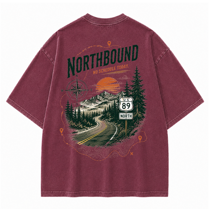 Northbound Mountain Route Vintage Washed T-Shirt