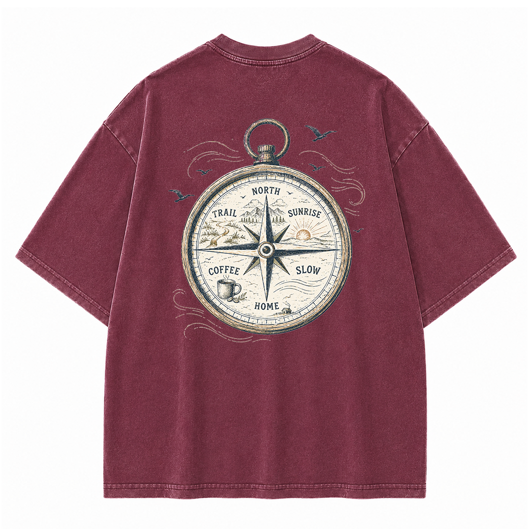 Trail Compass Vintage Washed T-Shirt