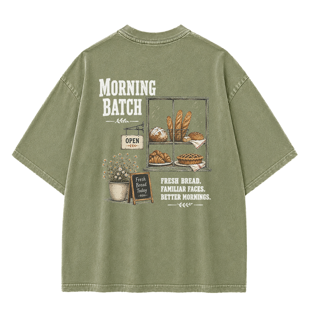 The Morning Bakery Graphic Vintage Washed T-Shirt
