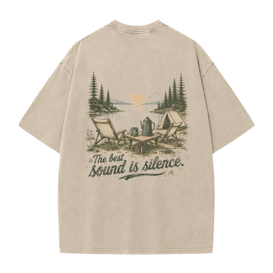 Moonlit Shore Vintage Washed T-Shirt