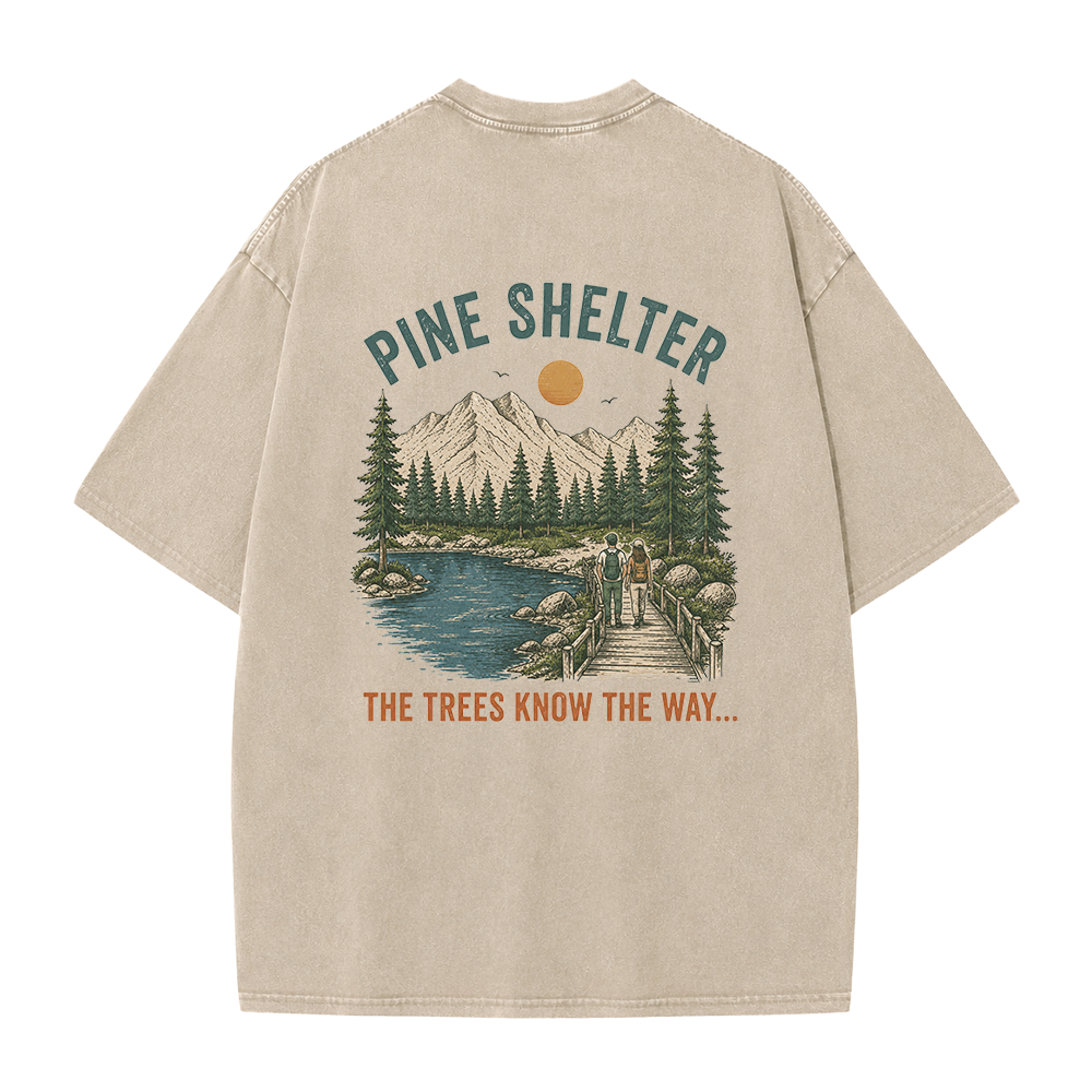 Where the Trail Leads Vintage Washed T-Shirt